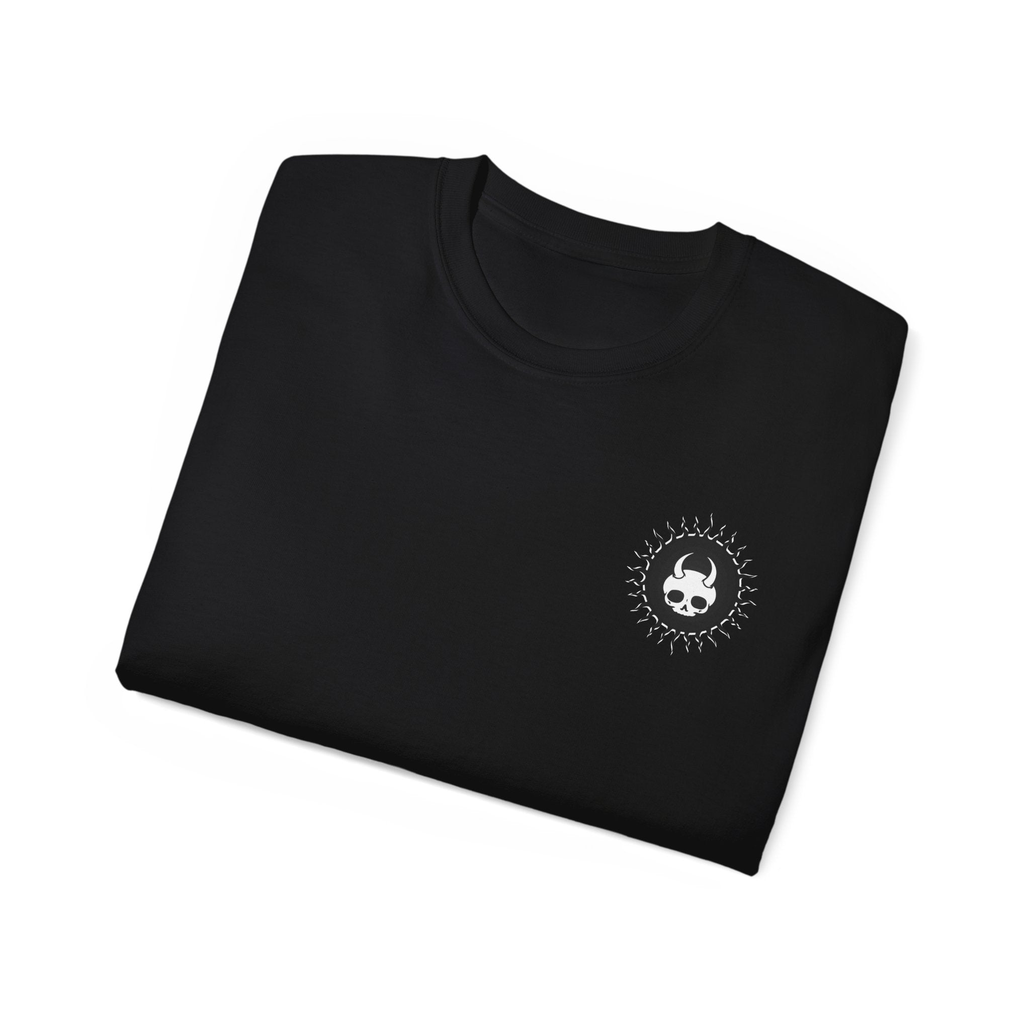Reverse Exorcism - Unisex Cotton Tee (Back) - Damned Threads